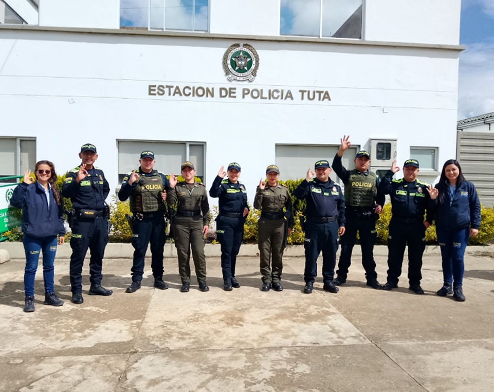 EBSA fortalece trabajo con la Policía Nacional en Tunja y Tuta