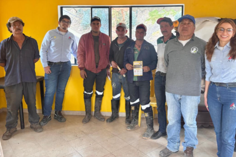 PERPE fortalece la seguridad y la legalidad energética en la asociación de mineros de Tasco