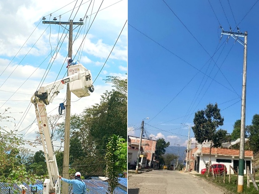 EBSA fortalece redes eléctricas en el municipio de Guayatá