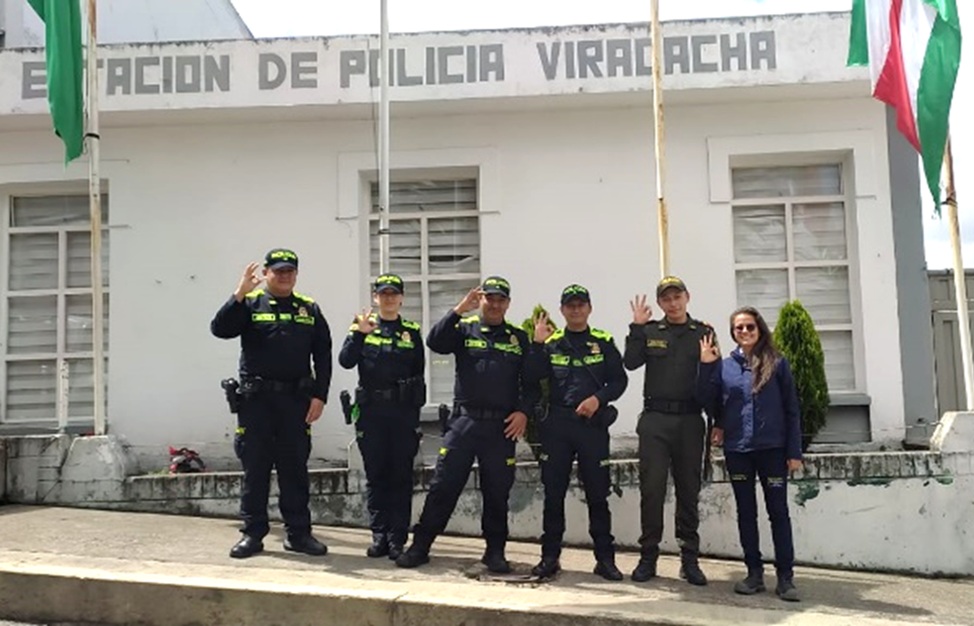 Policía Nacional de Viracachá se conecta con EBSA 